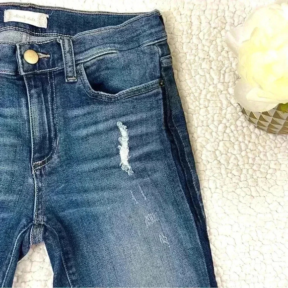 Altar’d State Side Stripe Raw Hem Highrise Ankle Stretch Skinny Jean Size 7 - Picture 4 of 14